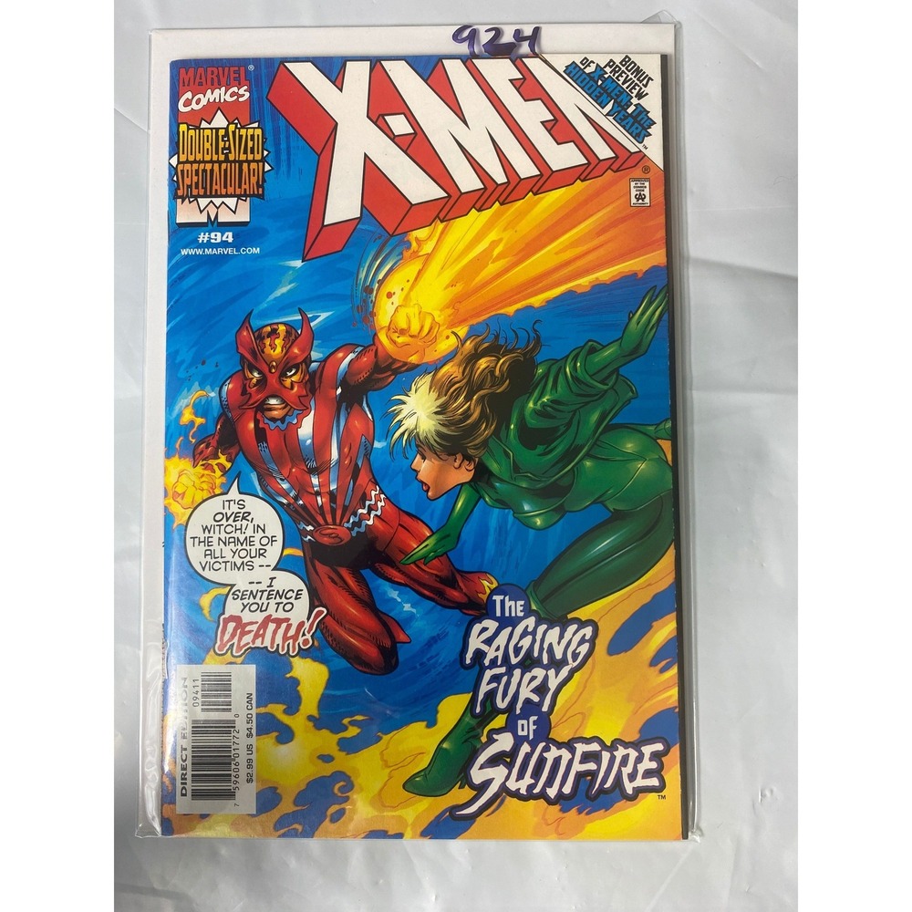 Marvel Comics X-Men 94 Vol 2 1999 Sunfire Rogue Double Sized Spectacular Direct